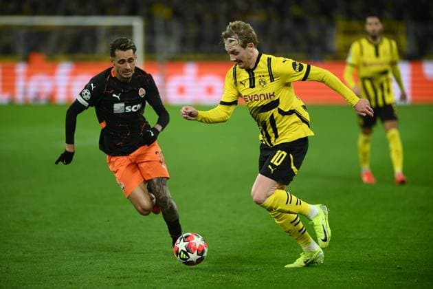 DORTMUND, GERMANY - 29 JANUARY, 2025: ++ - The match UEFA Champions League Borussia Dortmund vs. Shakhtar Donetsk at Signal Iduna Park. For editorial use only. Resale or distribution is prohibited.  Copyright: xVITALIIxKLIUIEVx