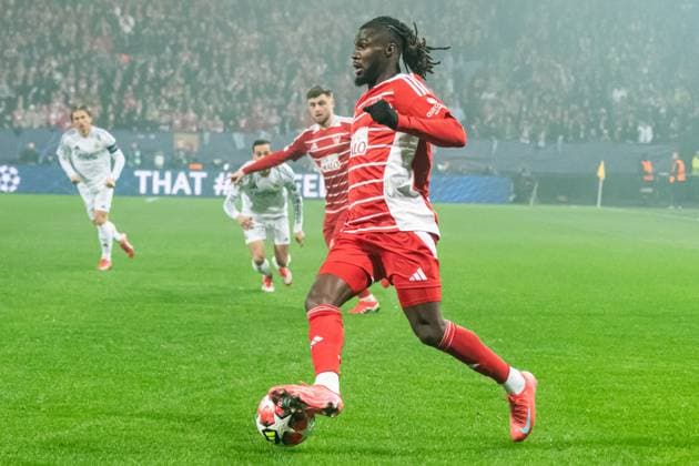 FOOTBALL: BREST vs REAL MADRID Baptiste AUTISSIER MAXPPP - Guingamp 29 01 2025 Baptiste AUTISSIER Maxppp Guingamp ; 29 01 2025 ; Mama Balde lors du match Brest vs Real Madrid comptant pour la 8e journee de la Ligue des Champions a Guingamp le 29 janvier 2025. Guingamp Guingamp Bretagne France  Copyright: xMAXPPPxBaptistexAUTISSIERx BAU202501299954 BAU202501299954