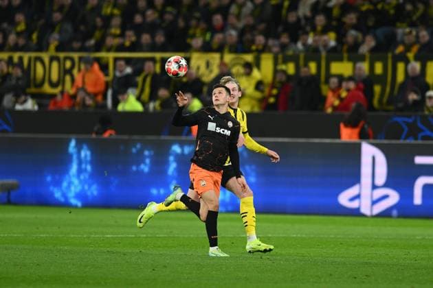 DORTMUND, GERMANY - 29 JANUARY, 2025: ++ - The match UEFA Champions League Borussia Dortmund vs. Shakhtar Donetsk at Signal Iduna Park. For editorial use only. Resale or distribution is prohibited.  Copyright: xVITALIIxKLIUIEVx