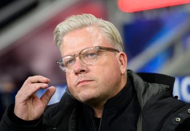Coach Lars FRIIS Prague Football Champions League, Matchday 8, Bayer 04 Leverkusen LEV Sparta Prague, on 29 01 2025 in Leverkusen Germany UEFA regulations prohibit any use of photographs as image sequences and or quasi video Â