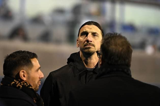 Sport Bilder des Tages Zagreb, Croatia, January 29th 2024: Zlatan Ibrahimovic during the UEFA Champions League, League phase, match between Dinamo Zagreb and Milan at Stadium Maksimir, Zagreb, Croatia. (Natasa Kupljenik SPP) Copyright: xNatasaxKupljenikx xSPPx spp-en-NaKuSp-NKR_6257