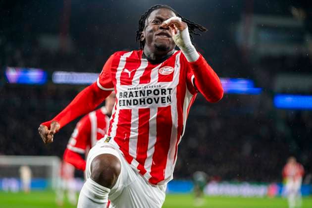 PSV Eindhoven v Liverpool FC PSV Eindhoven forward Johan Bakayoko (11) scores a GOAL 1-1 and celebrates during the PSV Eindhoven v Liverpool FC UEFA Champions League match at Philips Stadion, Eindhoven, Netherlands on 29 January 2025 Credit: Alex Young Every Second Media Editorial use only. All images are copyright Every Second Media Limited. No images may be reproduced without prior permission. Copyright: xIMAGO EveryxSecondxMediax ESM-1298-0016
