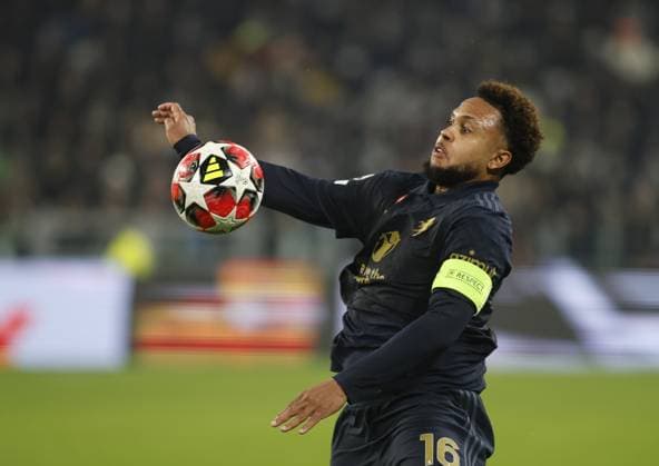Weston McKennie of Juventus FC during the Uefa Champions League, 2024 25 season, football match between Juventus FC and Benfica Lisbona on 29 January 2025 at Allianz Stadium, Turin, Italy. Photo Nderim Kaceli  Copyright: xNderimxKaceli IPAxSportx xipa-agency.netx xx IPA_53440665 IPA_Agency_IPA53440665