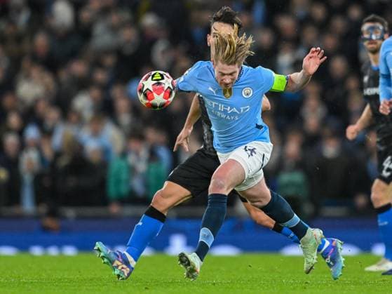 Manchester City v Club Brugge UEFA Champions League Kevin De Bruyne of Manchester City during the UEFA Champions League match at the Etihad Stadium, Manchester UK Newspapers OUT Copyright: xKarlxVallantinex FIL-21347-0005
