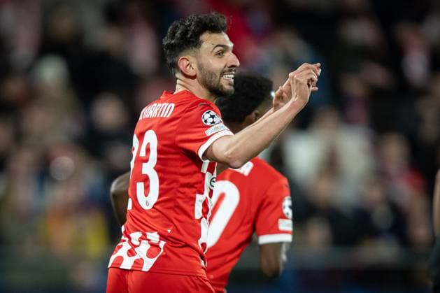 Ivan Martin Girona FC gestures during a UEFA Champions League match between Girona FC and Arsenal FC at Estadi Municipal de Montilivi in Girona, Girona, Spain, on January 29 2025 Photo by Felipe Mondino Copyright: x@FELIPExMONDINOx