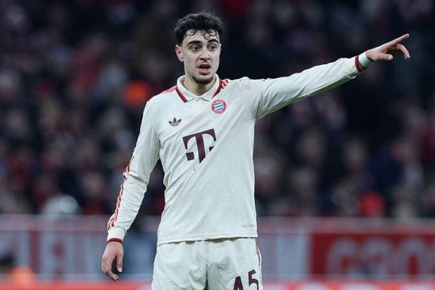 Soccer Champions League Matchday 8 FC Bayern Munich SK Slovan Bratislava on 29 01 2025 at the Allianz Arena in Munich Aleksander Pavlovic Munich xMSx