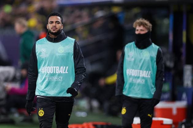 29 01 2025, UEFA Champions League, Matchday 8, Borussia Dortmund Shakhtar Donetsk, v l Almugera Kabar Borussia Dortmund , Cole Campbell Borussia Dortmund , Dortmund Signal Iduna Park NRW Germany xRHR PHOTO DEx Copyright: DennisxEwert RHR-FOTOx RHR-FOTO DE