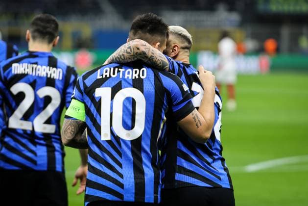 Milan, Italy, January 29st 2025: Lautaro Martinez (Inter) celebrate your goal during the match between Inter and Monaco for UEFA Champions League at San Siro Stadium, Italy. (RogÃ rio Moroti SPP) Copyright: xRogÃ rioxMorotix xSPPx spp-en-RoMoSp-688A2977