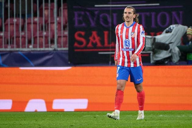 Salzburg, Austria January 29, 2025 Champions League 2024 2025 RB Salzburg vs Atletico de Madrid In the picture scorer Antoine Griezmann Madrid after his goal to 0 2 Red Bull Arena Copyright: xFotostandx xWassmuthx