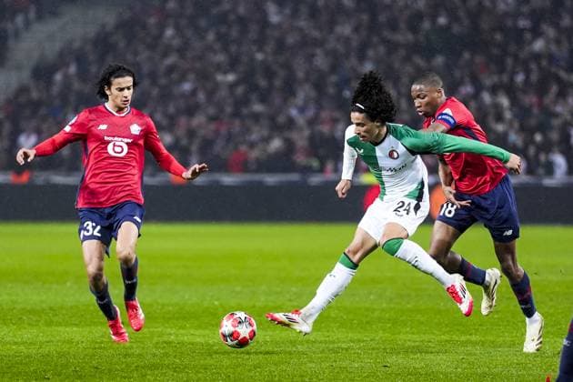 UEFA Champions League: Lille OSC v Feyenoord Lille - Gjivai Zechiel of Feyenoord during the eight and final round of new format of the Champions League 2024 2025. The match is set between Lille OSC and Feyenoord at Stade Pierre-Mauroy on 29 January 2025 in Lille, France. Copyright: xTomxBodex