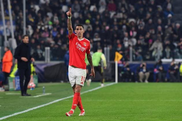 Foto IPP Massimo Rana Torino 29-01-2025 Calcio Champions League 2024 2025 Juventus-Benfica nella foto angel di maria Italy Photo Press - World Copyright italy ITALY  Copyright: xR4924_italyphotopressx