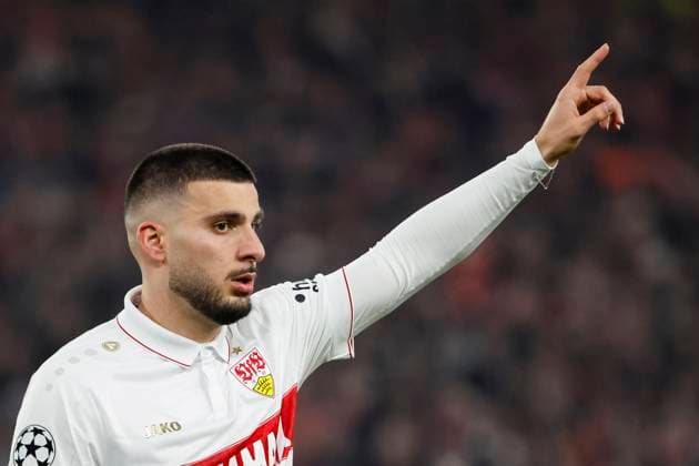 Deniz Undav VfB Stuttgart, 26 , Football, UEFA Champions League, Matchday 8, 2024 2025, VfB Stuttgart vs Paris St Germain, 29 01 2025, Arena Stuttgart, Stuttgart, Germany Stuttgart Arena Stuttgart Baden Württemberg Germany Copyright: xGrantxHubbsx