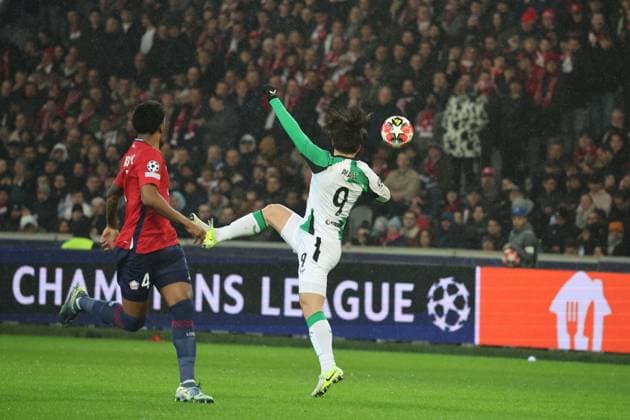 FOOTBALL : LOSC Lille vs Feyenoord - Ligue des Champions - 29 01 2025 Ayase UEDA (Feyenoord) lors du match LOSC Lille vs Feyenoord, Ligue des Champions, Decathlon Arena stade Pierre Mauroy Villeneuve d Ascq, le 29 janvier 2025 - photo Laurent Sanson PsnewZ  Copyright: xLaurentxSANSONx xPsnewZx