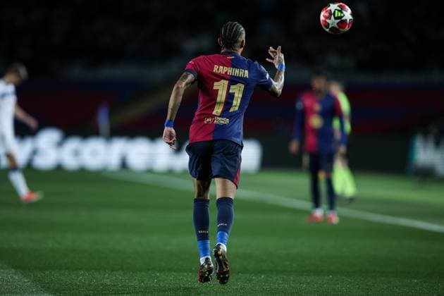 Raphina FC Barcelona during the UEFA Champions League 2024 25 League Phase MD8 match between FC Barcelona and Atalanta BC at Estadi Olimpic Lluis Companys on January 29, 2025 in Barcelona, Spain Photo by Xavi Bonilla DeFodi Images Defodi 674 20250129 XB3 1370 Defodi-674