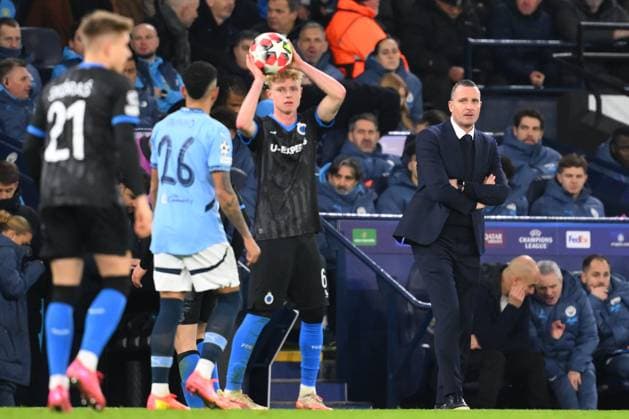 Manchester City v Club Brugge - UEFA Champions League MANCHESTER, ENGLAND - JANUARY 29 : Hayen Nicky head coach of Club Brugge pictured during the UEFA Champions League 2024 25 League Phase MD8 match between Manchester City and Club Brugge on January 29, 2025 in Manchester, England, 29 01 2025 Manchester England  Copyright: xTomasxSiskx
