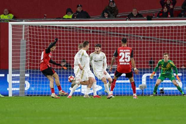Leverkusen, Germany, 29 01 25 Florian Richard Wirtz Bayer 04 Leverkusen scores the goal to make it 1 0 during the Champions League group stage match between Bayer 04 Leverkusen and Sparta Prag at BayArena Leverkusen BayArena North Rhine Westphalia Germany Copyright: xBrauer-Fotoagenturx xAdrianxSchlx