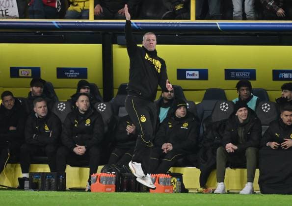 Trainer Mike Tullberg (Borussia Dortmund) 29.01.2025, Fussball UEFA Champions League 2024 25, 8. Spieltag Borussia Dortmund - Schachtar Donezk Dortmund Signal Iduna Park Nordrhein Westfalen Deutschland Team2