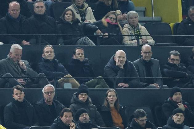 UEFA Champions League Borussia Dortmund Shakhtar Donetsk on 29 01 2025 at Signal Iduna Park in Dortmund Hans Joachim Aki Watzke, Lars Ricken, Matthias Sammer Dortmund MH