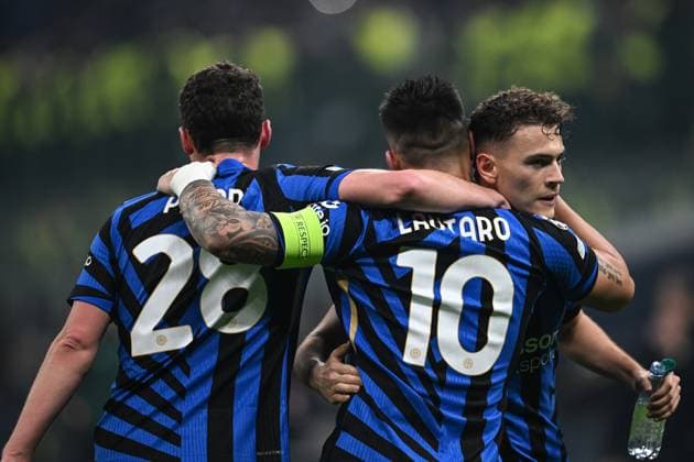Cm Milano 29 01 2025 - Champions League Inter-Monaco foto Cristiano Mazzi Image nella foto: esultanza gol Lautaro Martinez 