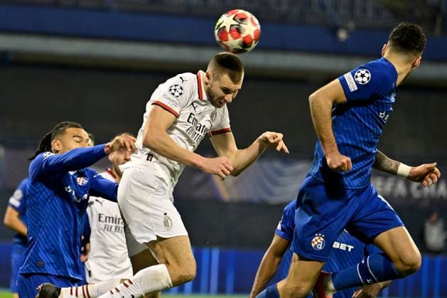 Zagreb, Croatia, January 29th 2024: Strahinja Pavlovic of Milan (C) in action during the UEFA Champions League, League phase, match between Dinamo Zagreb and Milan at Stadium Maksimir, Zagreb, Croatia. (Igor Kupljenik SPP) Copyright: xIgorxKupljenikx xSPPx spp-en-IgKuSp-IK3_2308