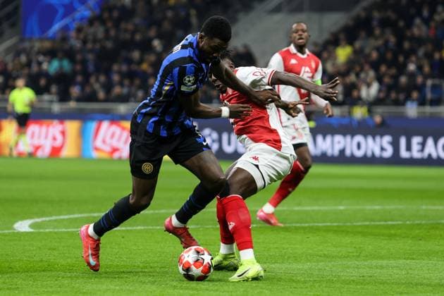 Milan, Italy, January 29st 2025: Marcus Thuram (Inter) during the match between Inter and Monaco for UEFA Champions League at San Siro Stadium, Italy. (RogÃ rio Moroti SPP) Copyright: xRogÃ rioxMorotix xSPPx spp-en-RoMoSp-688A3076