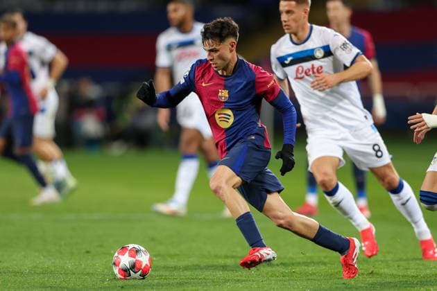 BARCELONA 29.01.2025 FC Barcelona, Barca VS ATALANTA BC 8 KOLEJKA UEFA LIGI MISTRZOW --- 8 ROUND UEFA CHAMPIONS LEAUGE SEASON 2024 2025 NZ. PEDRI FOT. STANISLAW KLEPKA ARENA AKCJI NEWSPIX.PL --- newspix.pl 