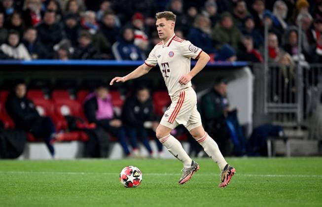 FOOTBALL CHAMPIONS LEAGUE SEASON 2024 2025 Preliminary round 8 Matchday FC Bayern Muenchen Slovan Bratislava 29 01 2025 Joshua Kimmich FC Bayern Muenchen