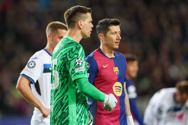 BARCELONA 29.01.2025 FC Barcelona, Barca VS ATALANTA BC 8 KOLEJKA UEFA LIGI MISTRZOW --- 8 ROUND UEFA CHAMPIONS LEAUGE SEASON 2024 2025 NZ. WOJCIECH SZCZESNY FOT. STANISLAW KLEPKA ARENA AKCJI NEWSPIX.PL --- newspix.pl 