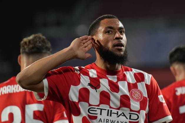 Girona FC v Arsenal FC - UEFA Champions League 2024 25 League Phase MD8 Arnaut Danjuma of Girona FC celebrates a goal during the UEFA Champions League match against Arsenal FC. Girona Spain  Copyright: xLeonardoxGerzonx originalFilename:gerzon-notitle250129_npD4g.jpg