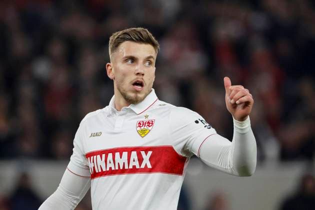 Ermedin Demirovic VfB Stuttgart, 09 , Football, UEFA Champions League, Matchday 8, 2024 2025, VfB Stuttgart vs Paris St Germain, 29 01 2025, Arena Stuttgart, Stuttgart, Germany Stuttgart Arena Stuttgart Baden Württemberg Germany Copyright: xGrantxHubbsx