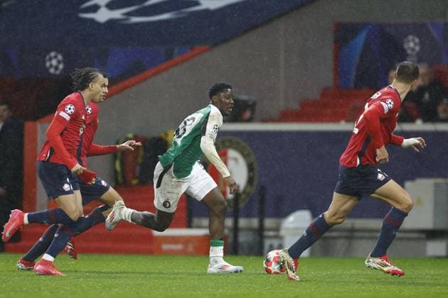 LILLE, 29-01-2025. Decathlon Arena Stade Pierre Mauroy. Football, UEFA Champions League season 2024 2025. Lille - Feyenoord. Feyenoord player Ibrahim Osman during the match Borussia LOSC Lille - Feyenoord Lille - Feyenoord  x27615056x Copyright:
