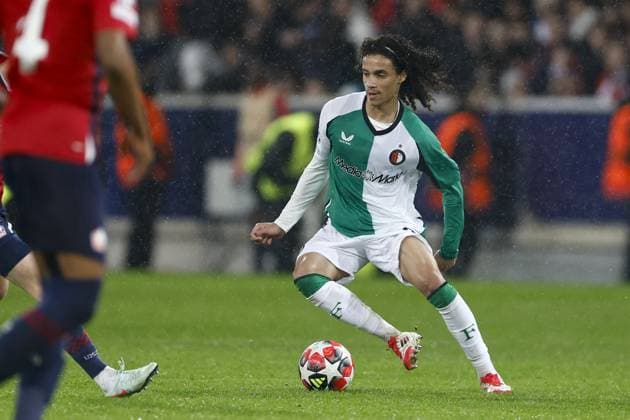 LILLE, 29-01-2025. Decathlon Arena Stade Pierre Mauroy. Football, UEFA Champions League season 2024 2025. Lille - Feyenoord. Feyenoord player Gjivai Zechiel during the match Borussia LOSC Lille - Feyenoord Lille - Feyenoord  x27615078x Copyright: