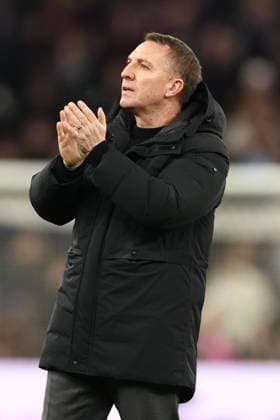 Celtic manager Brendan Rodgers at the end of the match Aston Villa v Celtic, UEFA Champions League, Group Stage, Football, Villa Park, Birmingham, UK - 29 Jan 2025 EDITORIAL USE ONLY No use with unauthorised audio, video, data, fixture lists, club league logos or live services. Online in-match use limited to 120 images, no video emulation. No use in betting, games or single club league player publications. Copyright: xRyanxBrowne Shutterstockx 15122167ec