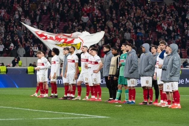 After the match disappointment, frustration among the VfB Stuttgart team GER, VfB Stuttgart vs Paris Saint Germain, Football, Men, UEFA Champions League, Matchday 8, Season 2024 2025, 29 01 2025, GER, VfB Stuttgart vs Paris Saint Germain, Football, Men, UEFA Champions League, Matchday 8, Season 2024 2025, 29 01 2025 Stuttgart Copyright: xEibner-Pressefoto WolfgangxFrankx EP_WFK