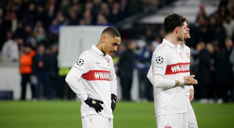 29.01.2025 Stuttgart , Champions League Fußball VfB Stuttgart vs. Paris St. Germain, links: Enzo Millot ( vfB )