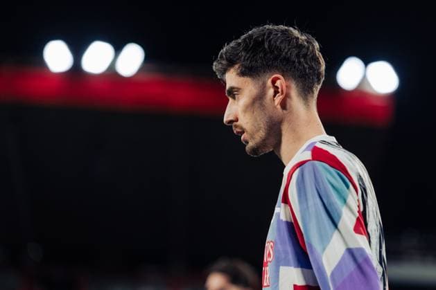 January 29, 2025, Madrid, Madrid, Spain: HAVERTZ, 29 of Arsenal warms up before the match against Girona at Montivili Stadium. Madrid Spain - ZUMAg271 20250129_znp_g271_023 Copyright: xNataliaxGarciax