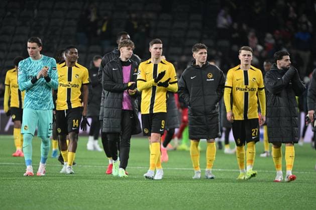 29 01 2025, Bern, Stadion Wankdorf, Uefa Champions League BSC Young Boys Red Star Belgrade, the players of BSC Young Boys are disappointed after the match Bern Stadion Wankdorf Bern Switzerland Copyright: xJustPictures.ch ManuelxWinterbergerx jp-de-MaWi-MWI_1262