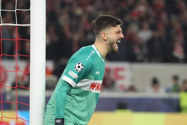 29 01 25 VfB Stuttgart Paris St Germain Germany, Stuttgart, 29 01 2025, Football, UEFA Champions League, VfB Stuttgart Paris St Germain Fabian Bredlow VfB Stuttgart