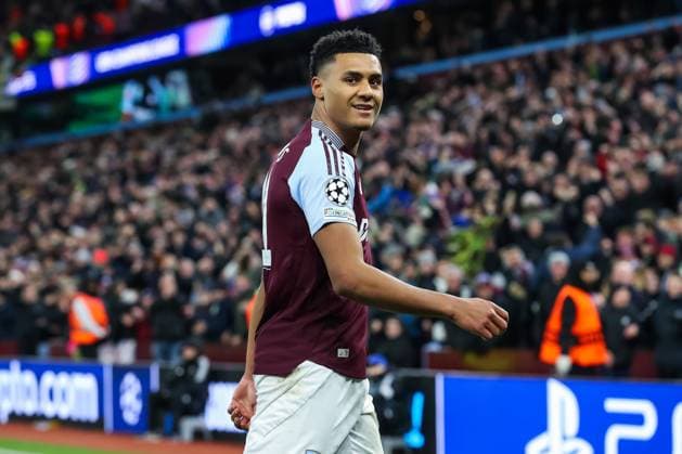 UEFA Champions League Matchday 8 of 8 Aston Villa v Celtic Ollie Watkins of Aston Villa celebrates his goal to make it 3-2 during the UEFA Champions League Matchday 8 of 8 Aston Villa vs Celtic at Villa Park, Birmingham, United Kingdom, 29th January 2025 (Photo by Gareth Evans News Images) Copyright: xGarethxEvans NewsxImagesx