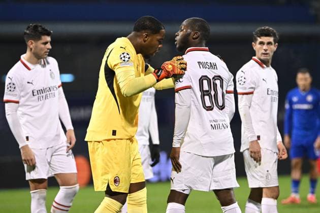 Croatia, Zagreb, 290125. Maksimir Stadium. Football match of the 8th round of the UEFA Champions League, Dinamo - Milan. In the photo: Yunus Musah. Photo: Goran Mehkek CROPIX Zagreb Croatia Copyright: xxGoranxMehkekx gm_dinamo_milan65-290125