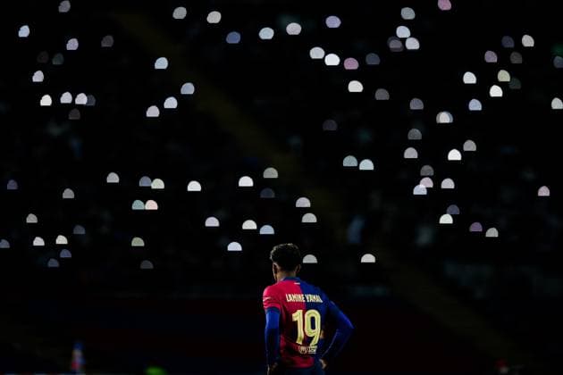 Lamine Yamal FC Barcelona during the UEFA Champions League 2024 25 League Phase MD8 match between FC Barcelona and Atalanta BC at Estadi Olimpic Lluis Companys on January 29, 2025 in Barcelona, Spain Photo by Xavi Bonilla DeFodi Images Defodi 674 20250129 XB3 2417 Defodi-674