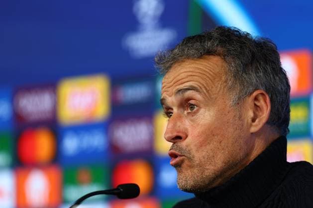 29 01 2025 Stuttgart , Champions League Football VfB Stuttgart vs Paris St Germain, Coach Luis Enrique PSG In accordance with the regulations of the DFL German Football League, it is prohibited to use or have used photographs taken in the stadium and or of the match in the form of sequential images and or video-like photo series