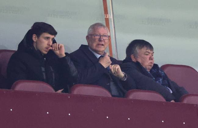 Sir Alex Ferguson at the Aston Villa v Celtic UEFA Champions League match, at Villa Park, Birmingham, UK on 29th November, 2025. 