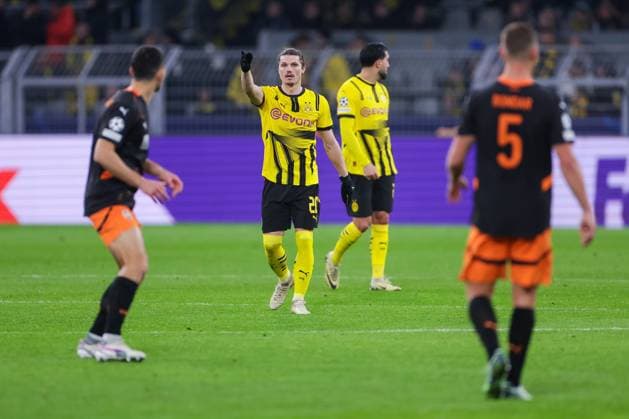 29 01 2025, UEFA Champions League, Matchday 8, Borussia Dortmund Shakhtar Donetsk, Marcel Sabitzer Borussia Dortmund , Dortmund Signal Iduna Park NRW Germany xRHR PHOTO DEx Copyright: DennisxEwert RHR-FOTOx RHR-FOTO DE
