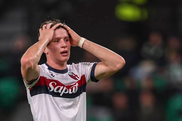 Giovanni Fabbian (Bologna) during the Uefa Champions League match between Sporting CP Lisboa 1-1 Bologna FC at Estdio Jos Alvalade on January 29, 2025 in Lisboa, Italy. Noxthirdxpartyxsales  (280021494)