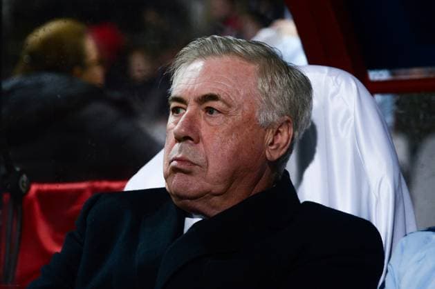 FOOTBALL : Brest vs Real Madrid - Ligue des Champions - 29 01 2025 Carlo Ancelotti ( Real Madrid coach ) during the UEFA Champions League match between Stade Brestois 29 and Real Madrid CF at Stade de Roudourou on January 29 , 2025 in Guingamp, France. ( Photo by Dante Badano PsnewZ ) - GuingampFrance  Copyright: xDantexBadanox