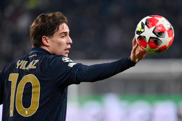 29th January 2025, Allianz Stadium, Turin, Italy; UEFA Champions League Football; Juventus versus Benfica; Kenan Y& x131;ld& x131;z of Juventus FC reacts  ActionPlus12745214 BestxImages