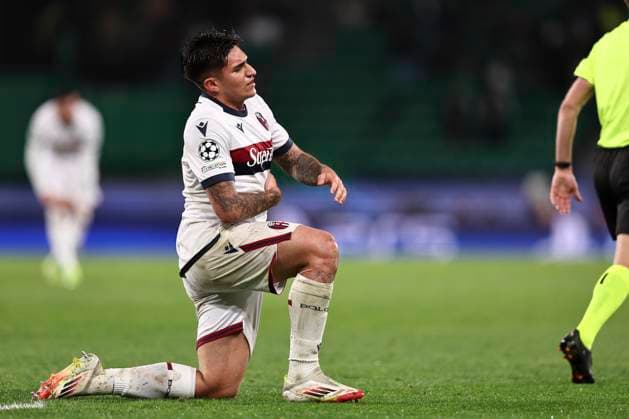 Santiago Castro (Bologna) during the Uefa Champions League match between Sporting CP Lisboa 1-1 Bologna FC at Estdio Jos Alvalade on January 29, 2025 in Lisboa, Italy. Noxthirdxpartyxsales  (280021441)