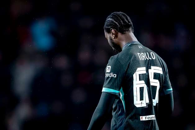 Liverpool FC defender Amaro Nallo during the match PSV Liverpool at the Philips stadium for the Champions League phase Matchday 8 season 2024 2025 in EINDHOVEN, Netherlands on 29 january 2025, photo by Marcel van Dorst EYE4images DeFodi Images Defodi 746 211832 Defodi-746