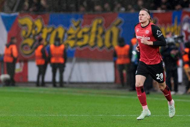 UEFA Champions League, Bayer Leverkusen Sparta Prague, 29 01 2025 Artem Stepanov Bayer 04 Leverkusen, 29 UEFA Champions League, Bayer Leverkusen Sparta Prague, Matchday 8, on 29 01 2025, BayArena, Leverkusen UEFA regulations prohibit any use of photographs as image sequences and or quasi video Copyright: xBEAUTIFULxSPORTS Meuselx